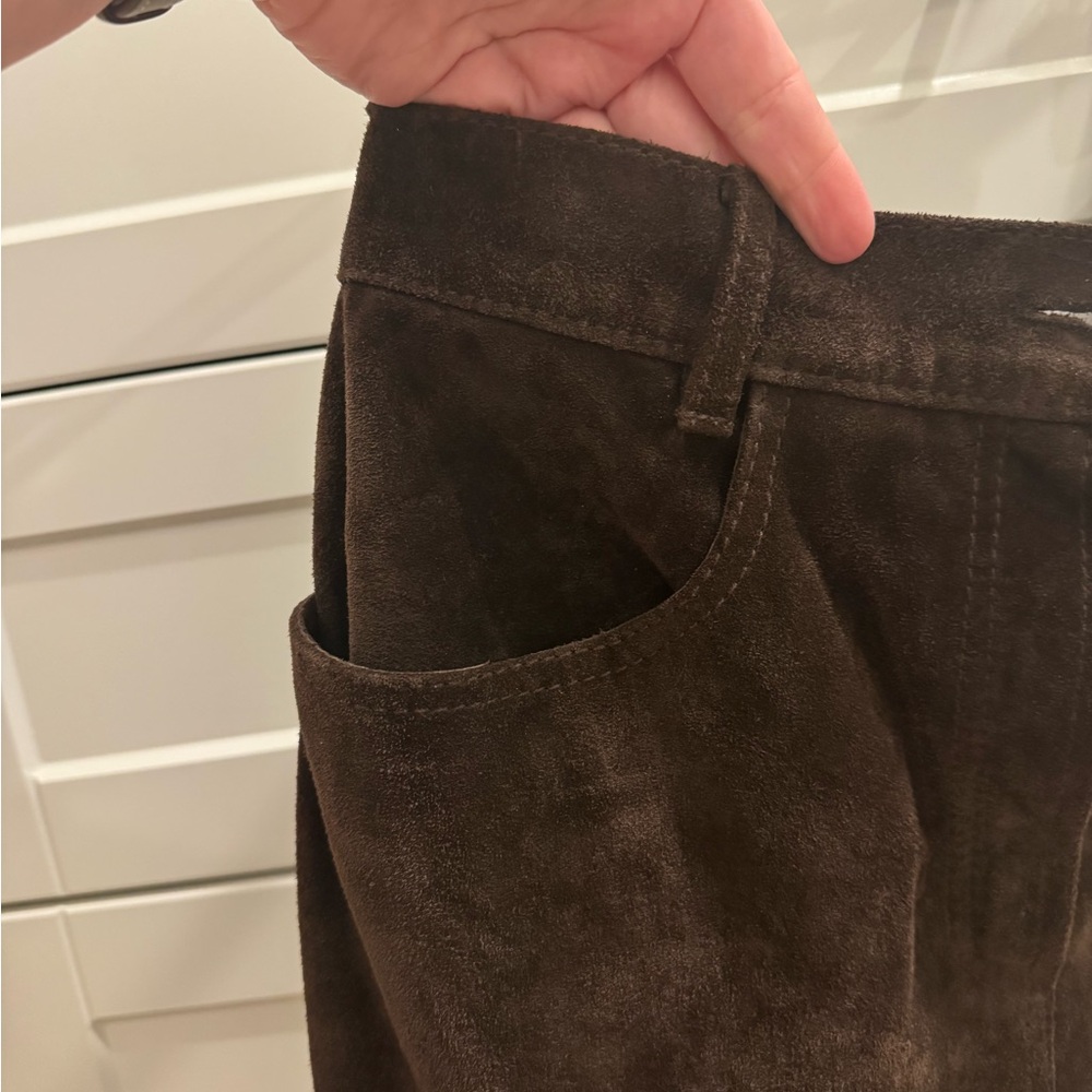 Miu Miu Dark Brown Suede Skirt - Picture 11 of 12